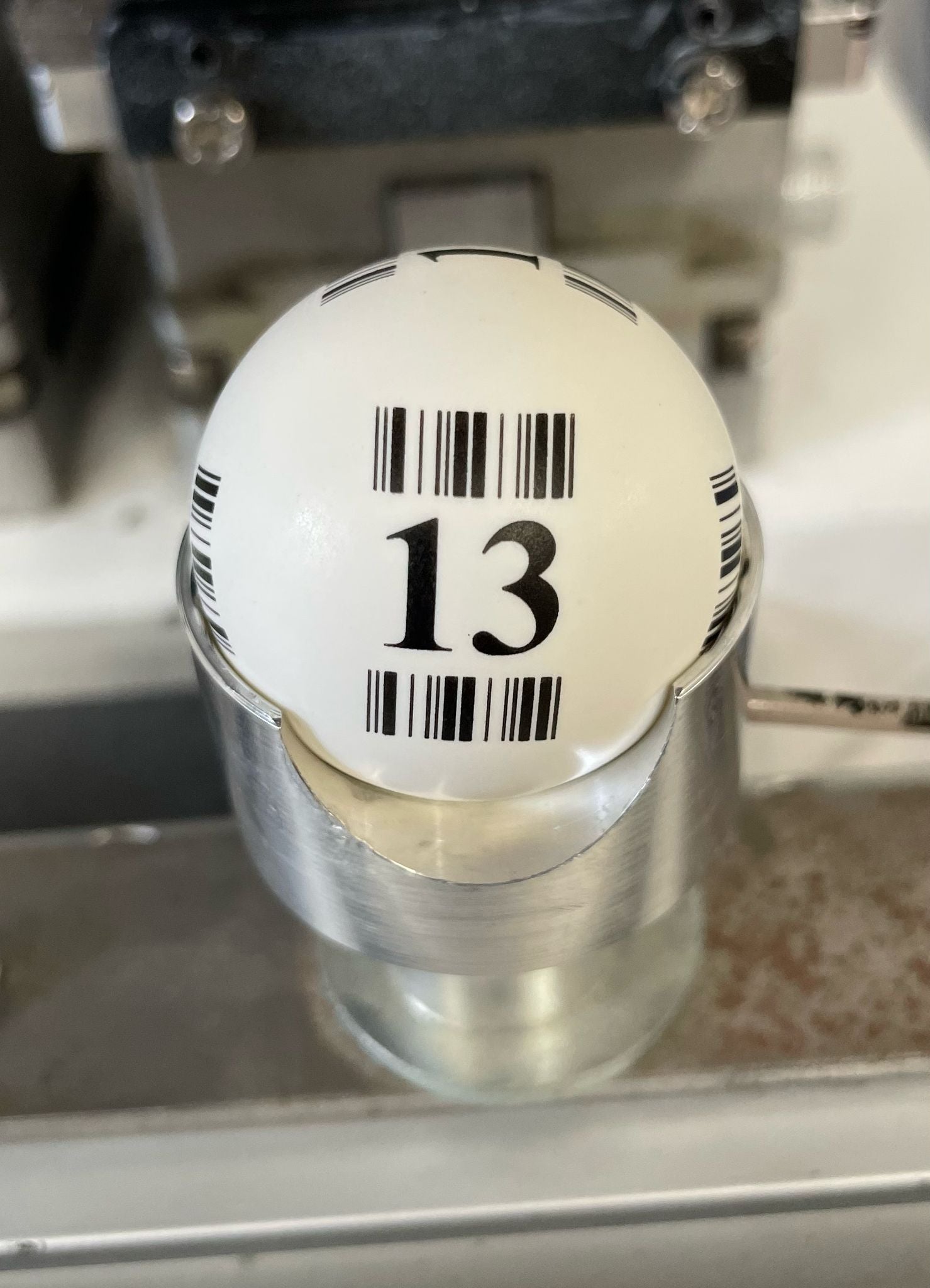 Set de bolas de bingo de 6 caras con codigos de barras