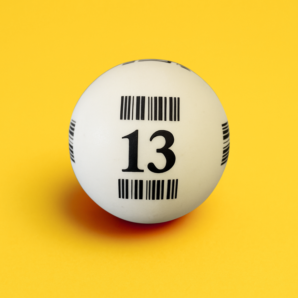 Set de bolas de bingo de 6 caras con codigos de barras