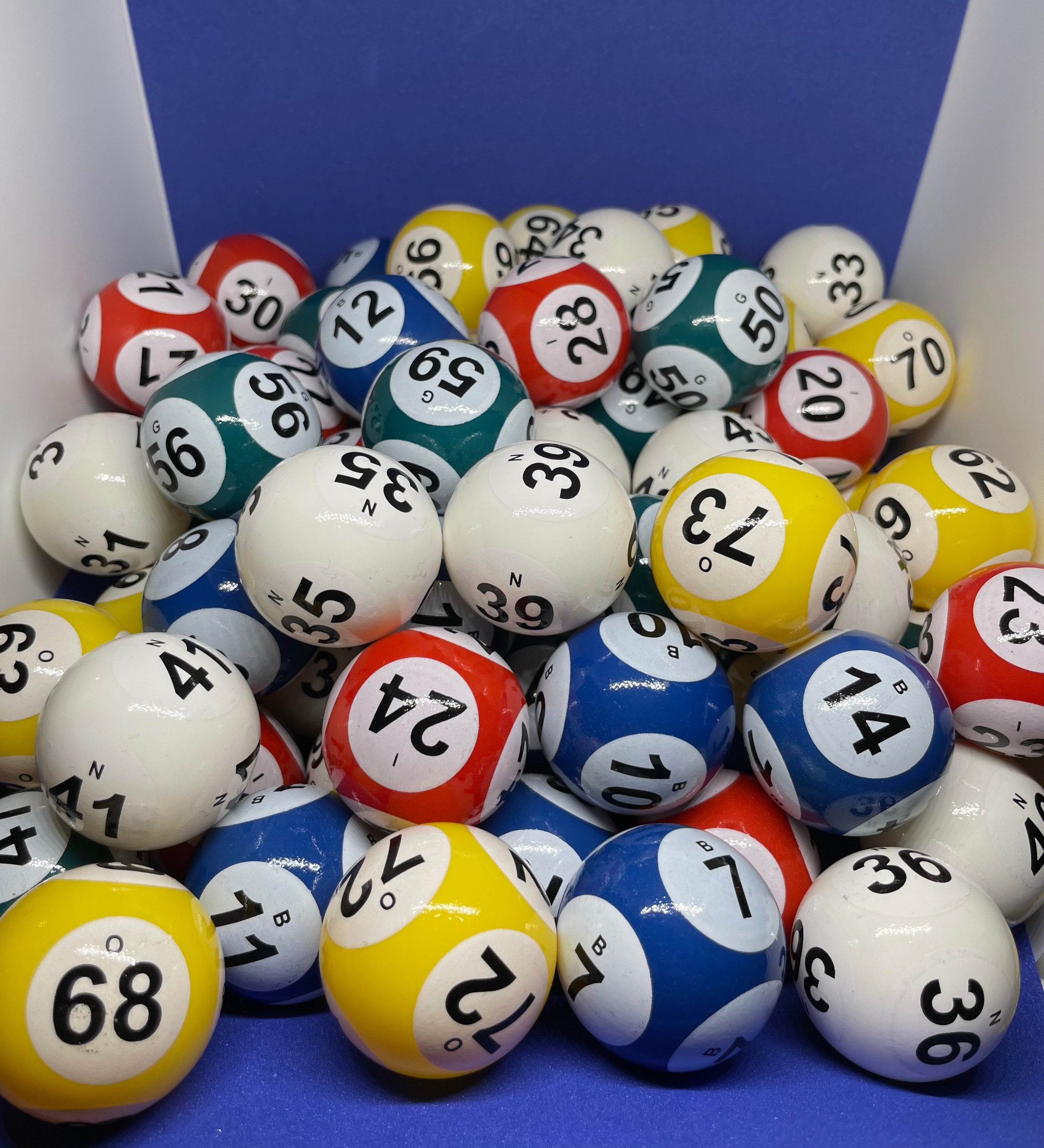 Set de bolas de bingo de 6 caras